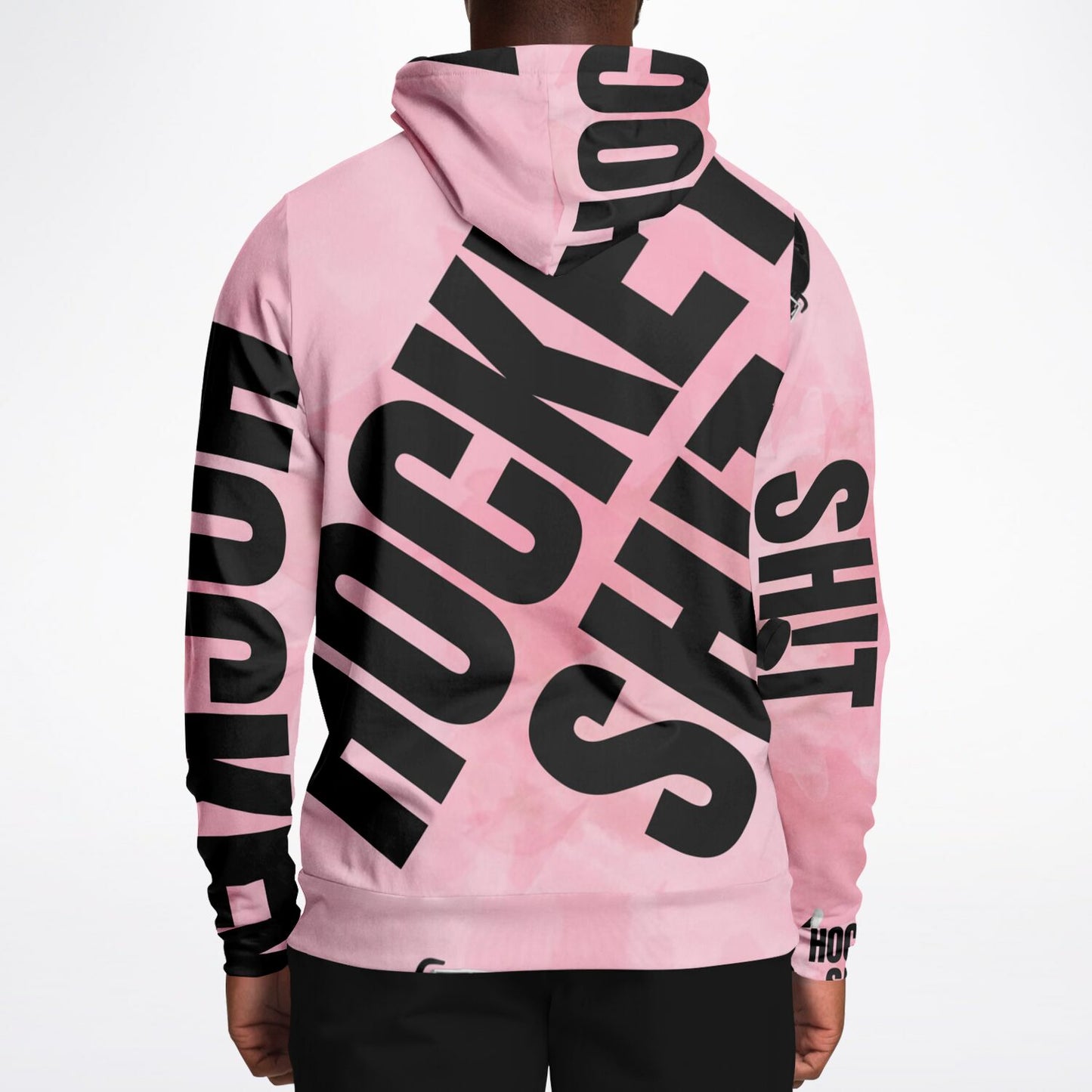 Pink Puck Fashion Hoodie - AOP