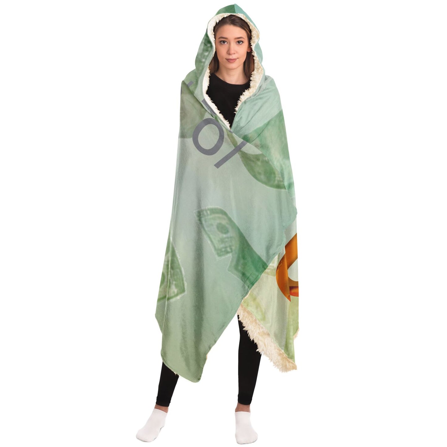 Big CEO Bill Hooded Blanket - AOP