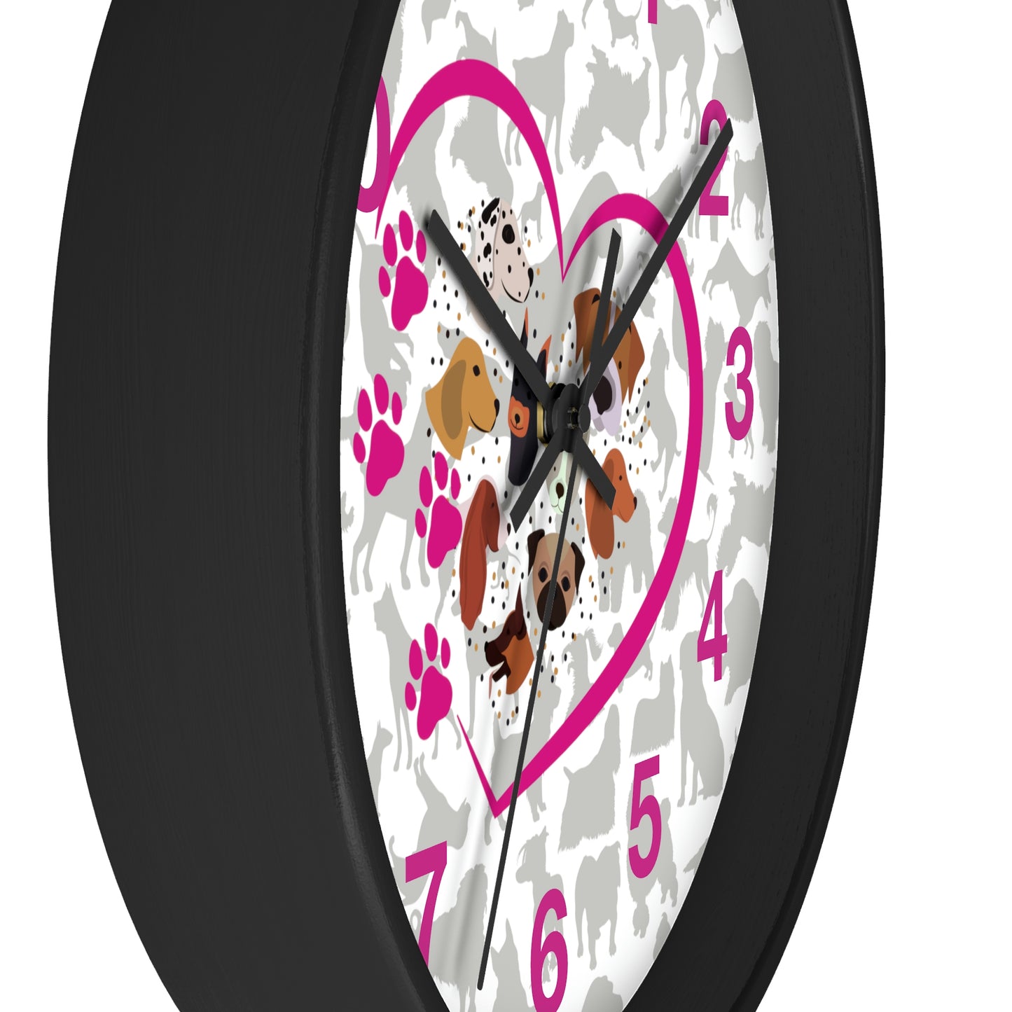 Pup Love Wall Clock