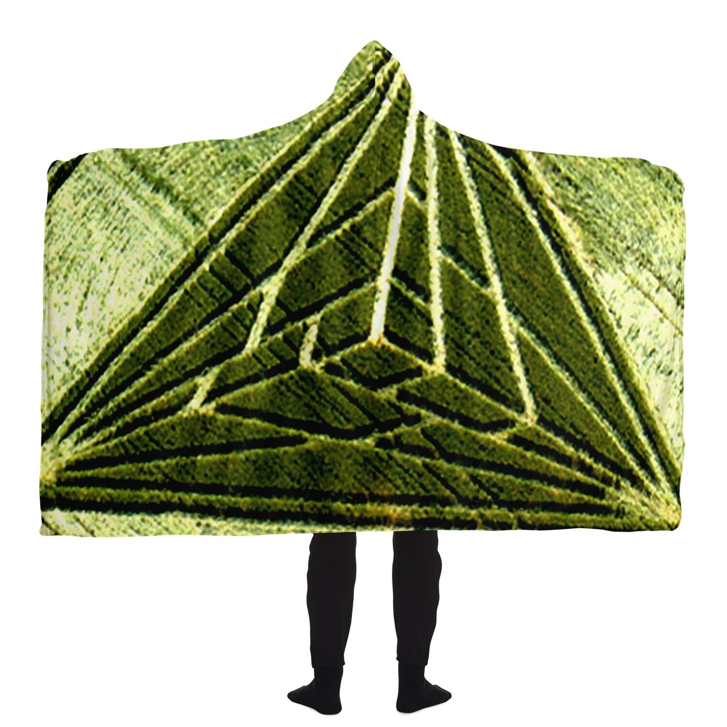 Crop Pyramid Hooded Blanket - AOP