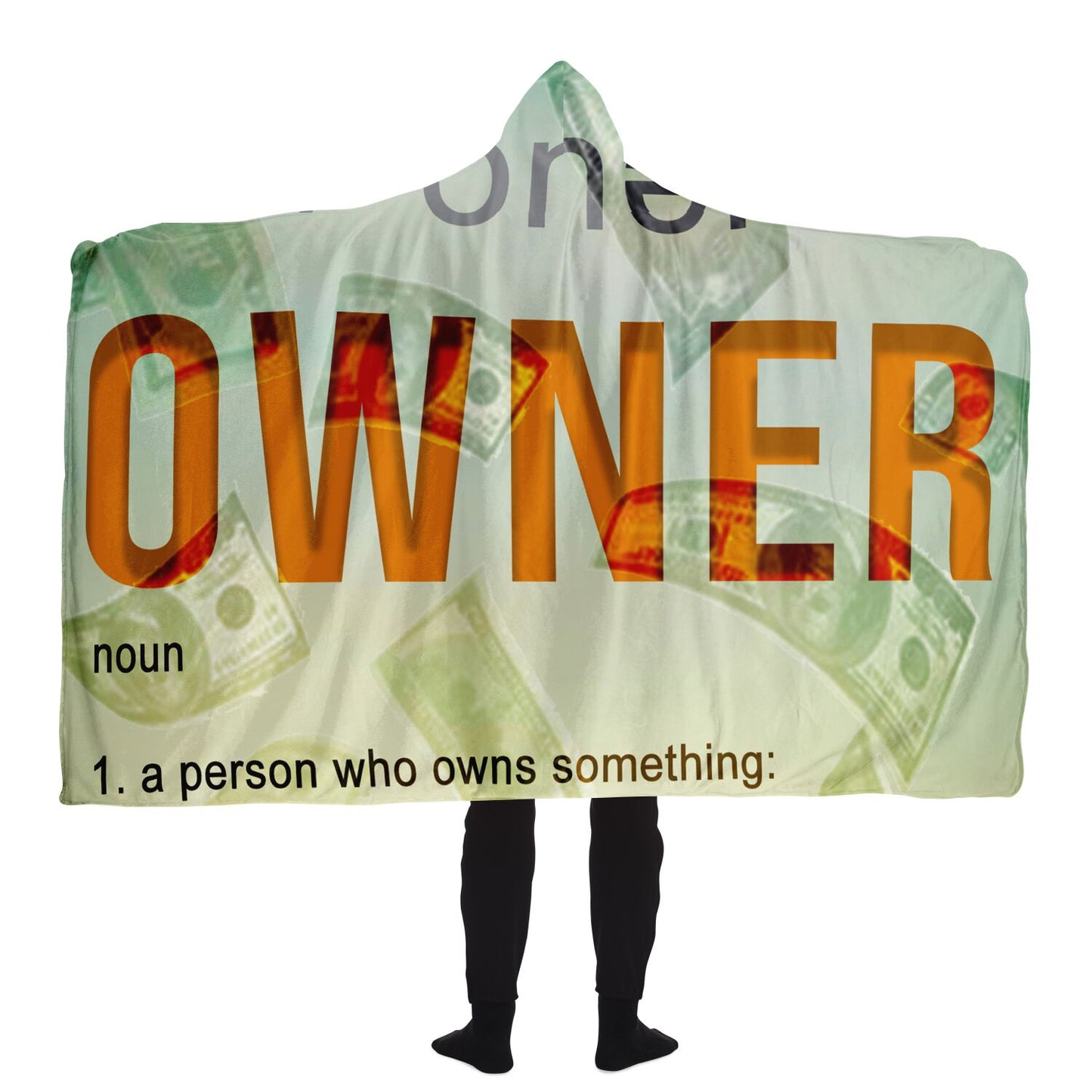 Owner Bill Hooded Blanket - AOP