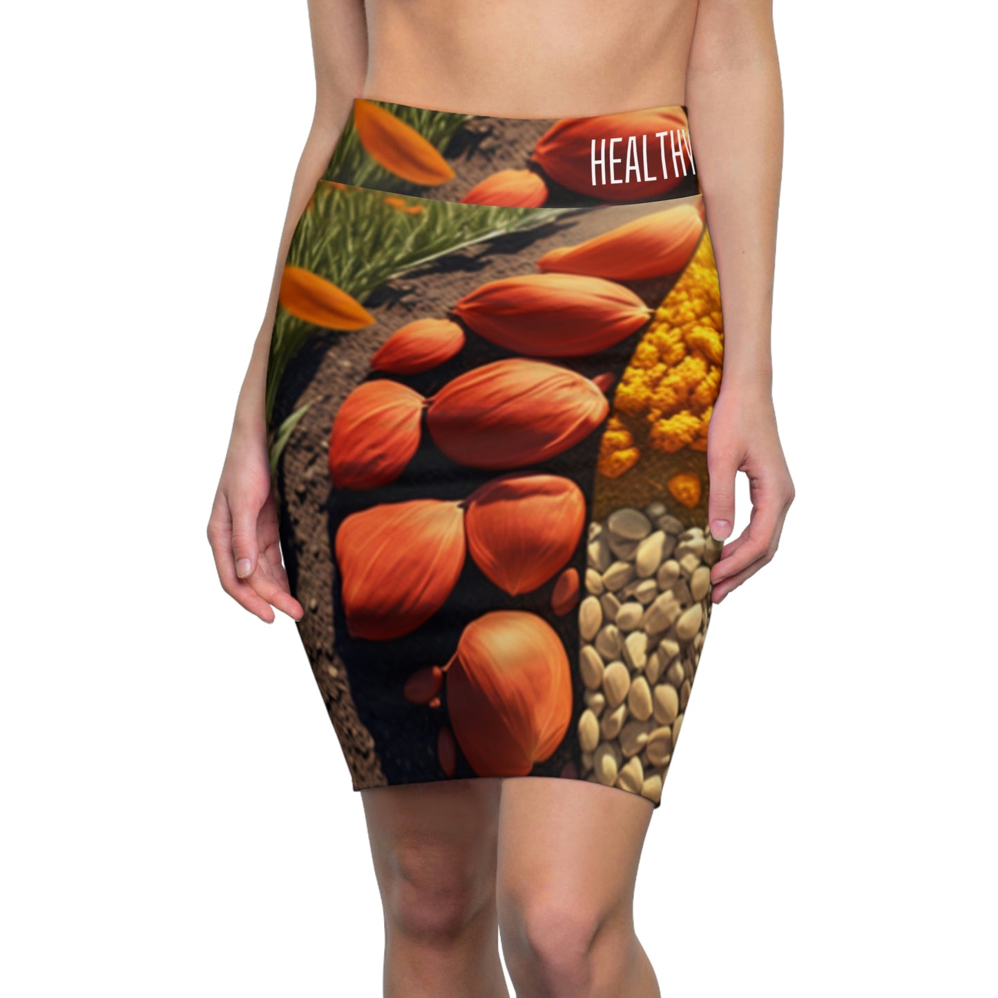 Healthy Women's Pencil Skirt (AOP)