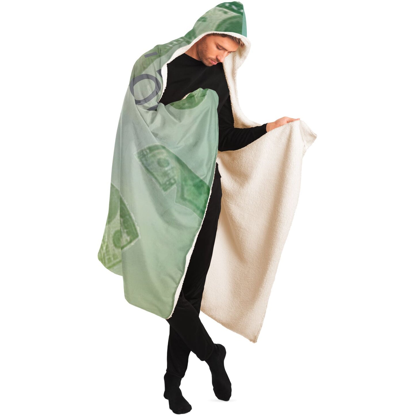 Big CEO Bill Hooded Blanket - AOP