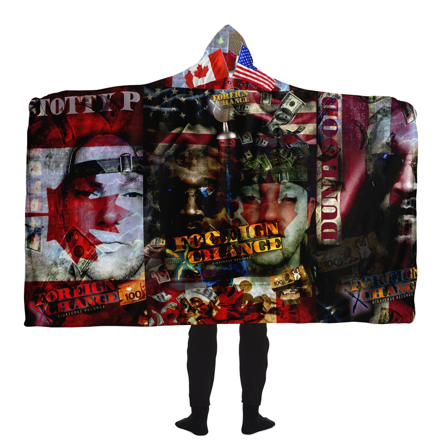 FX Hooded Blanket - AOP