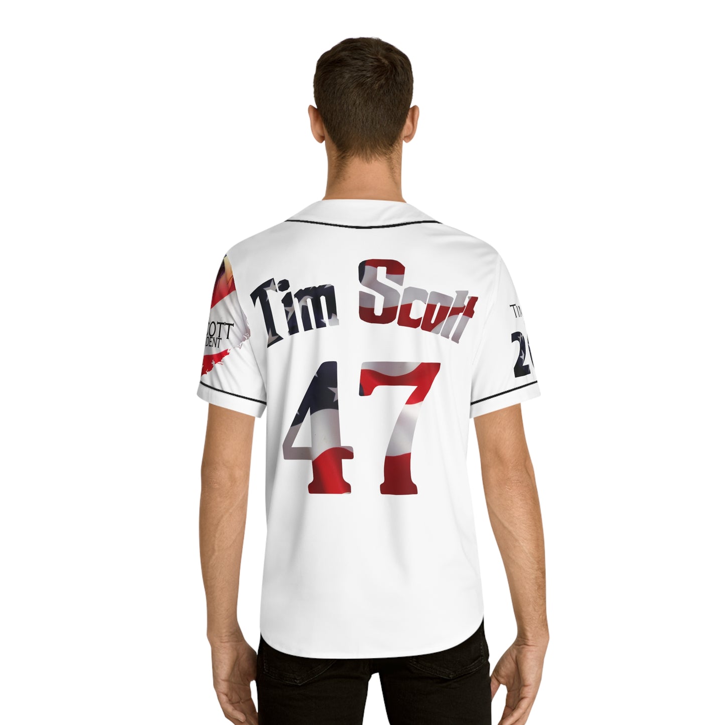 Tim Scott Men's Baseball Jersey (AOP)