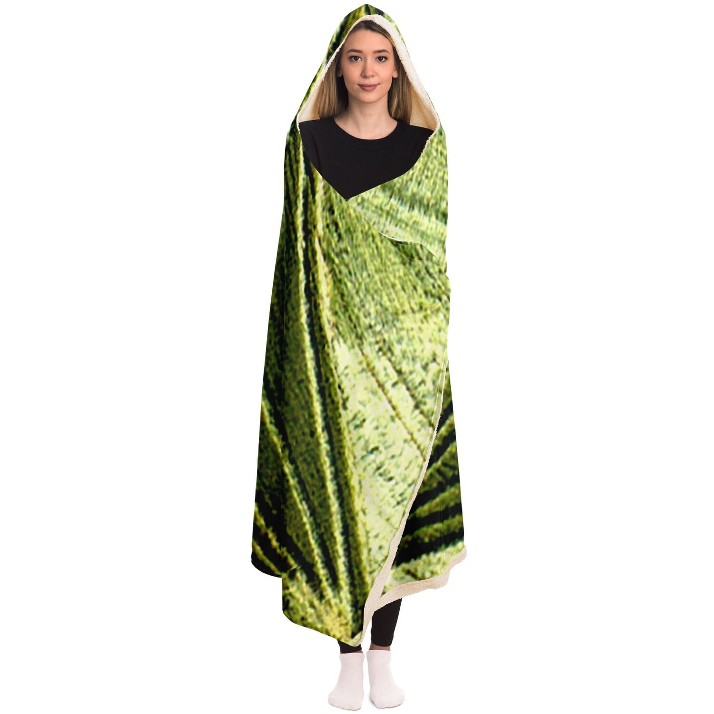 Crop Pyramid Hooded Blanket - AOP