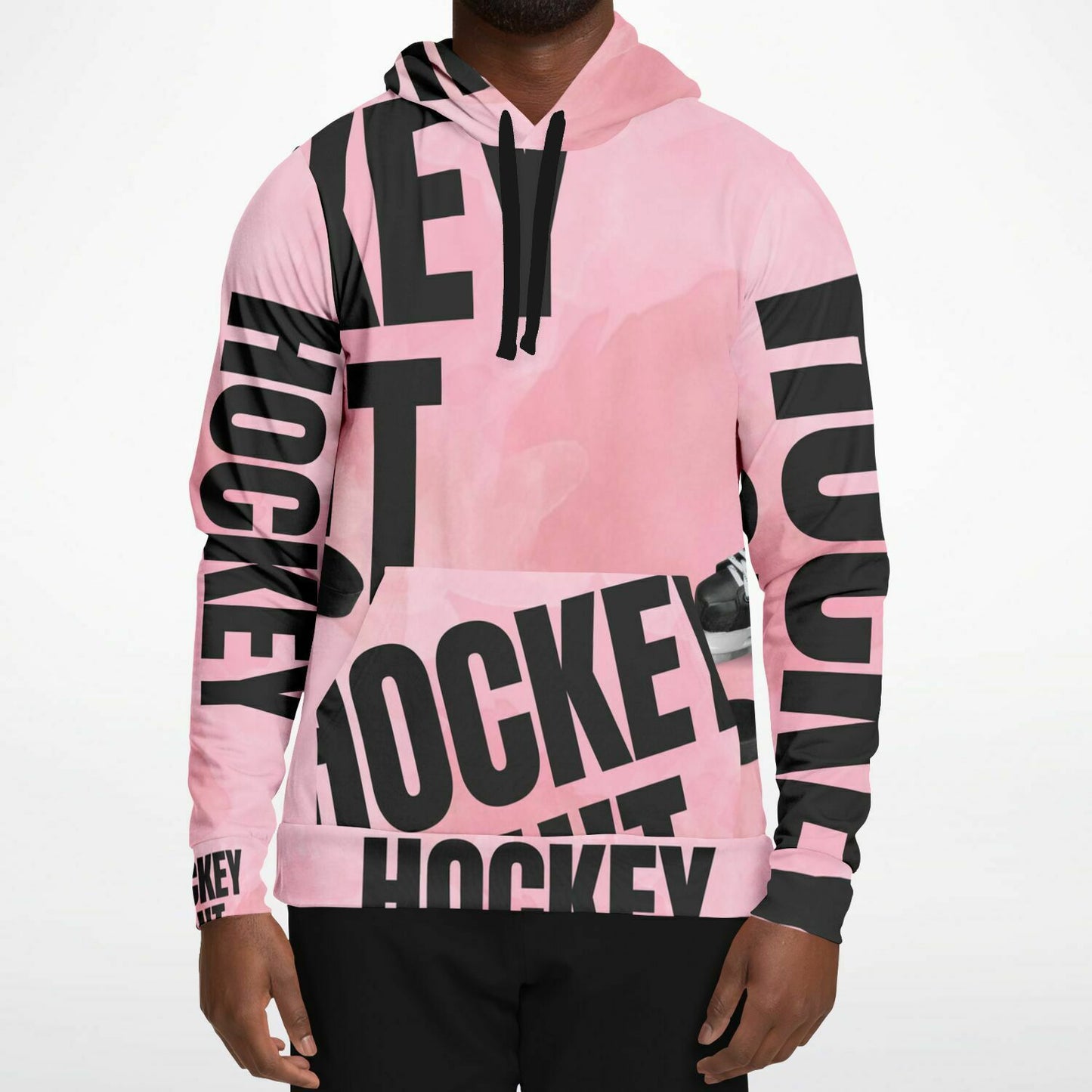 Pink Puck Fashion Hoodie - AOP