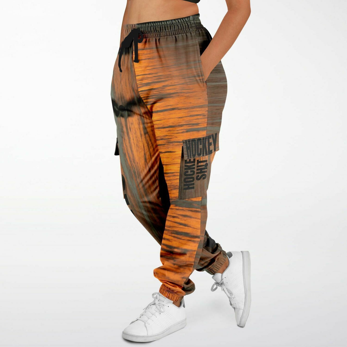 Sunset Puck Athletic Cargo Sweatpants - AOP