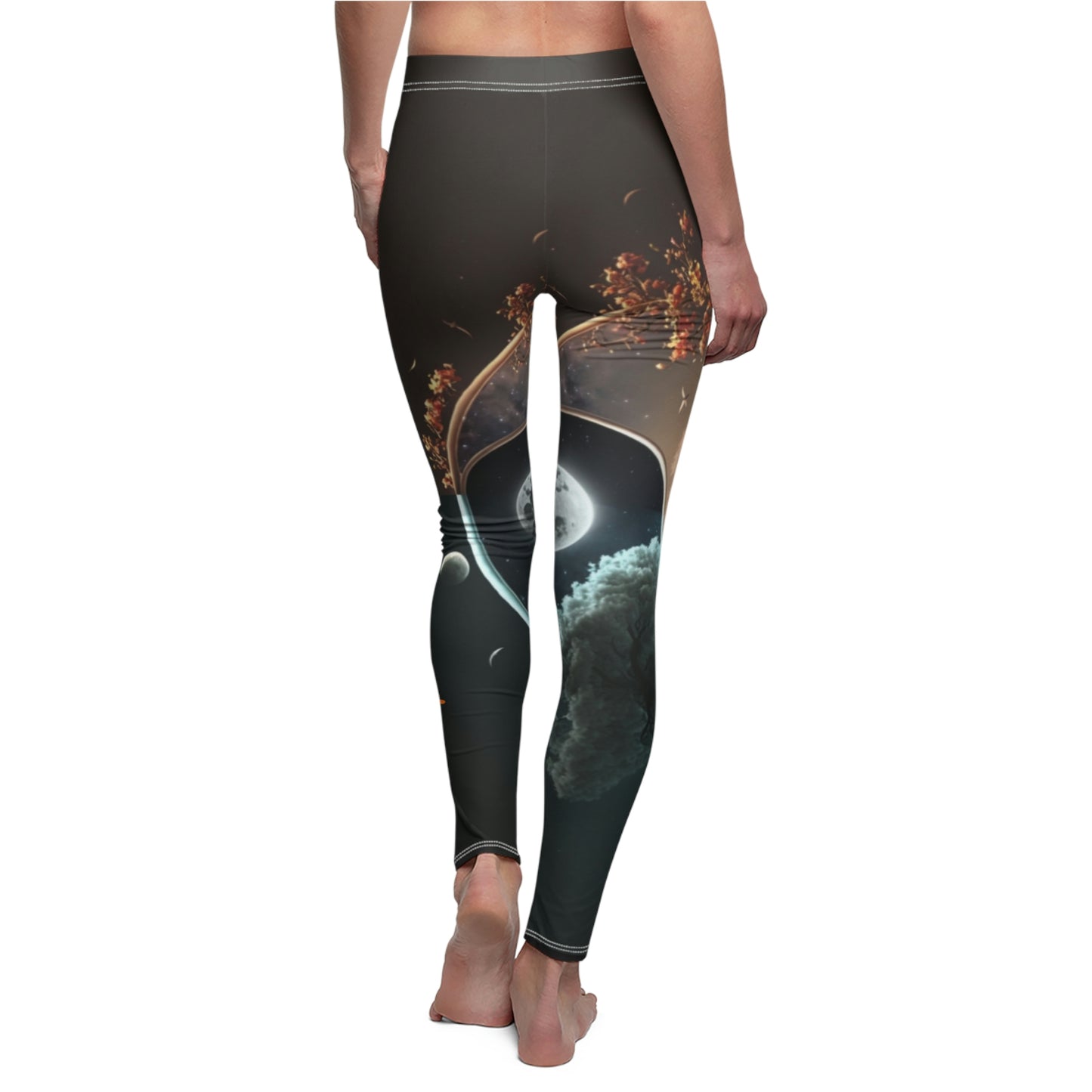 Balanxer Yin Yang Women's Cut & Sew Casual Leggings (AOP)