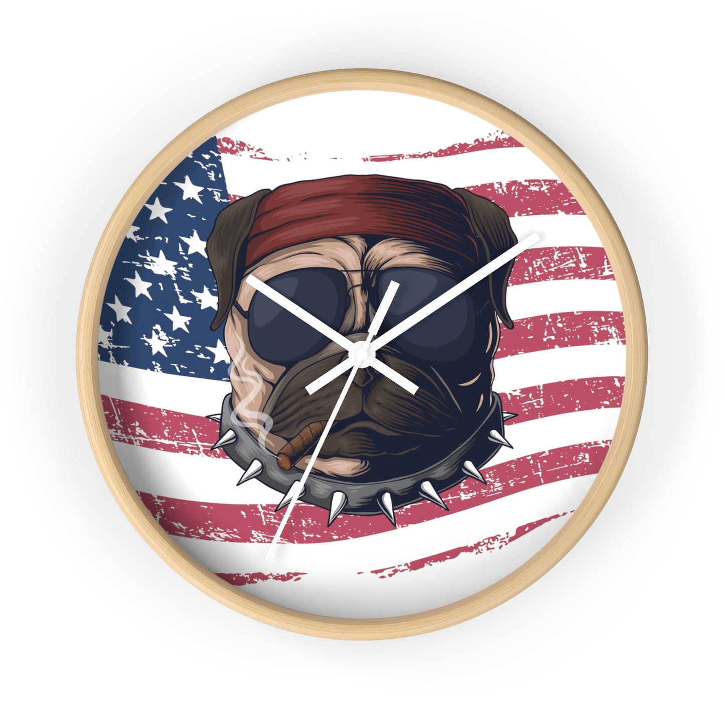 Dog USA Wall Clock