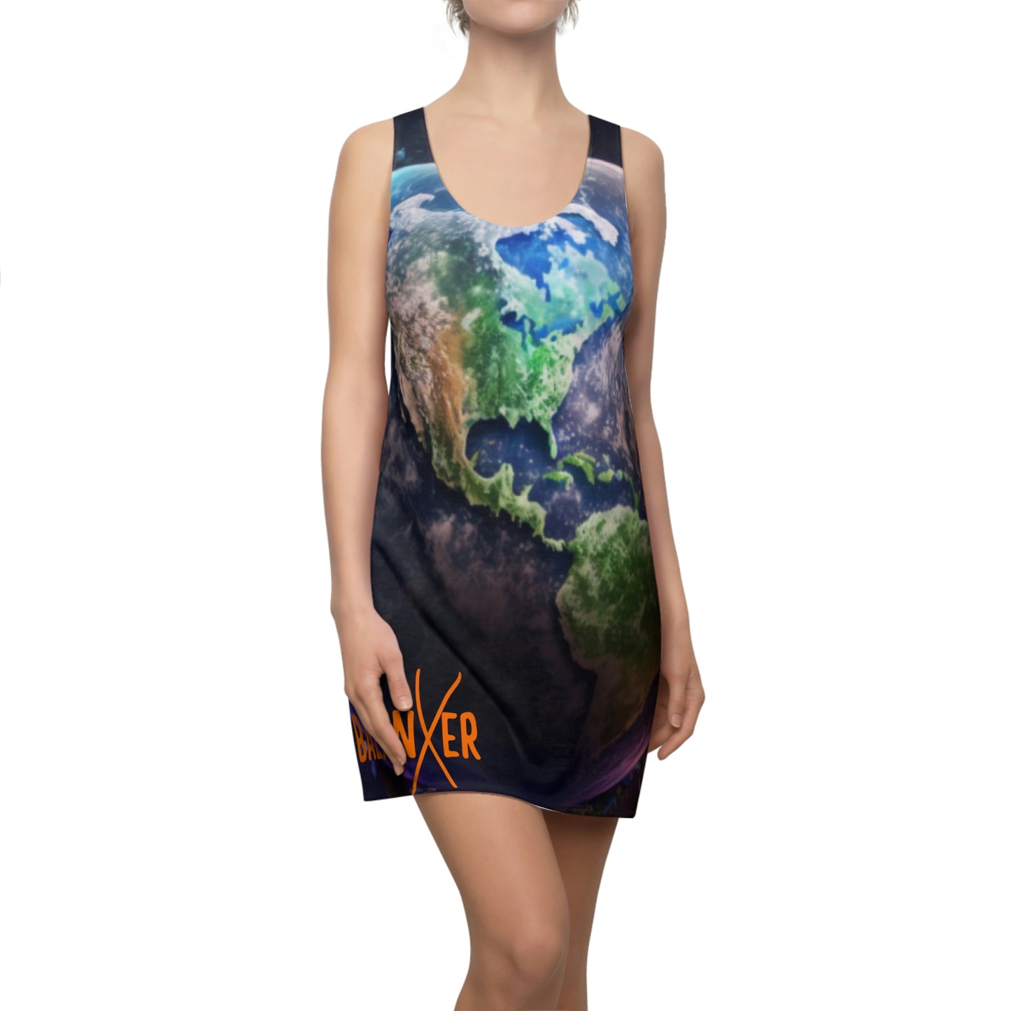 Balanxer Earth Women's Cut & Sew Racerback Dress (AOP)