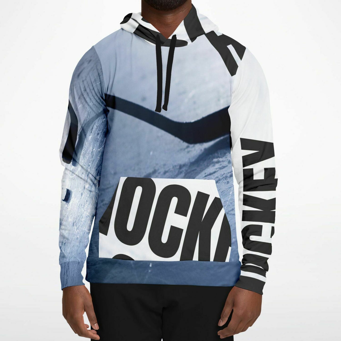 Black Ice Fashion Hoodie - AOP