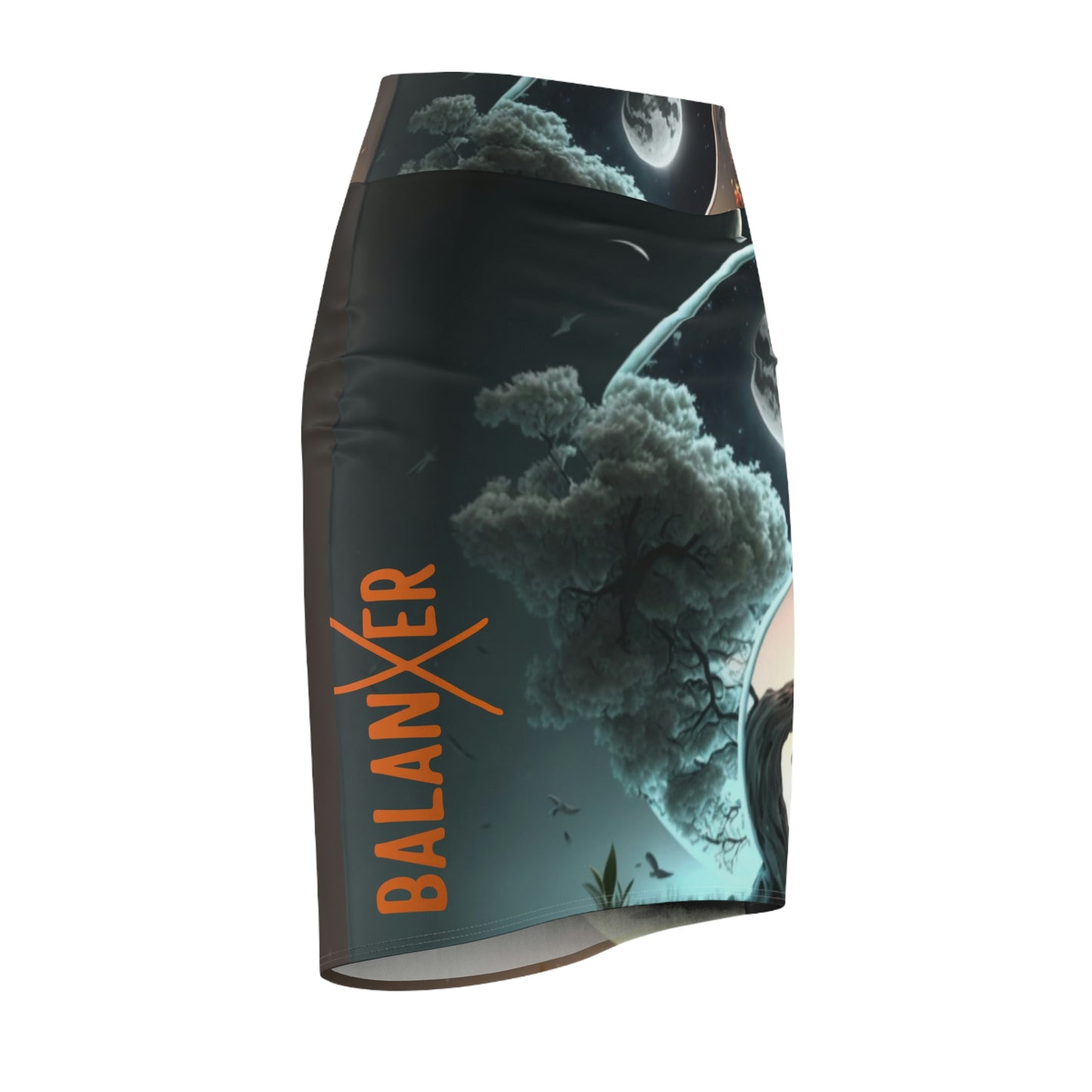 Balanxer Yin Yang Women's Pencil Skirt (AOP)