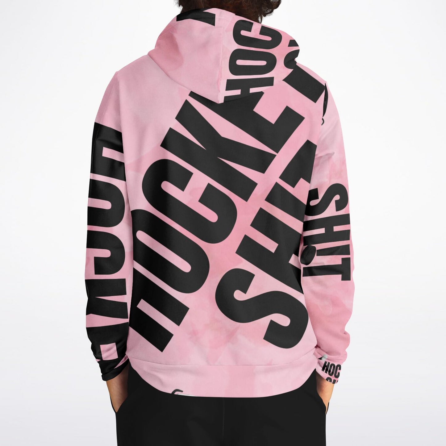 Pink Puck Fashion Hoodie - AOP