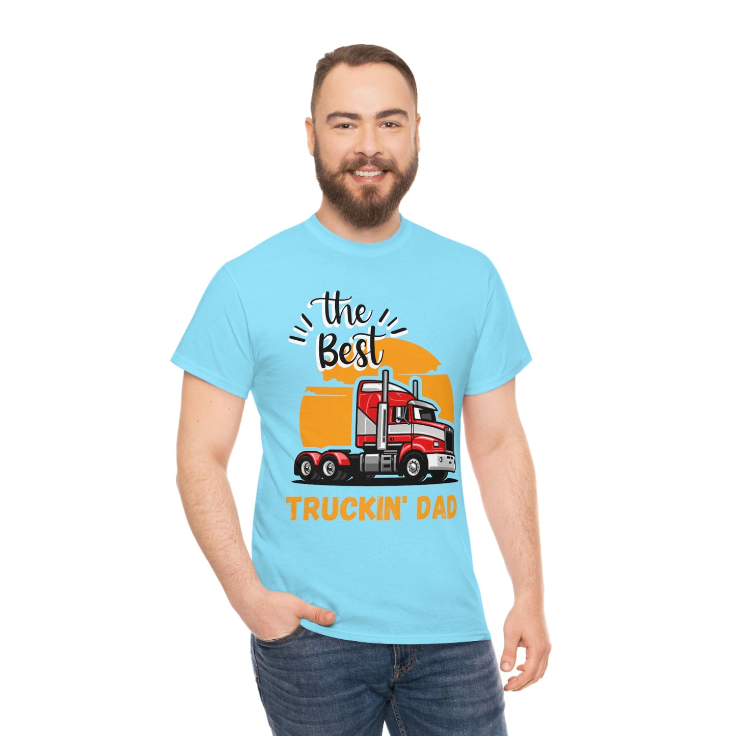 Best Truckin' Dad Cotton Tee