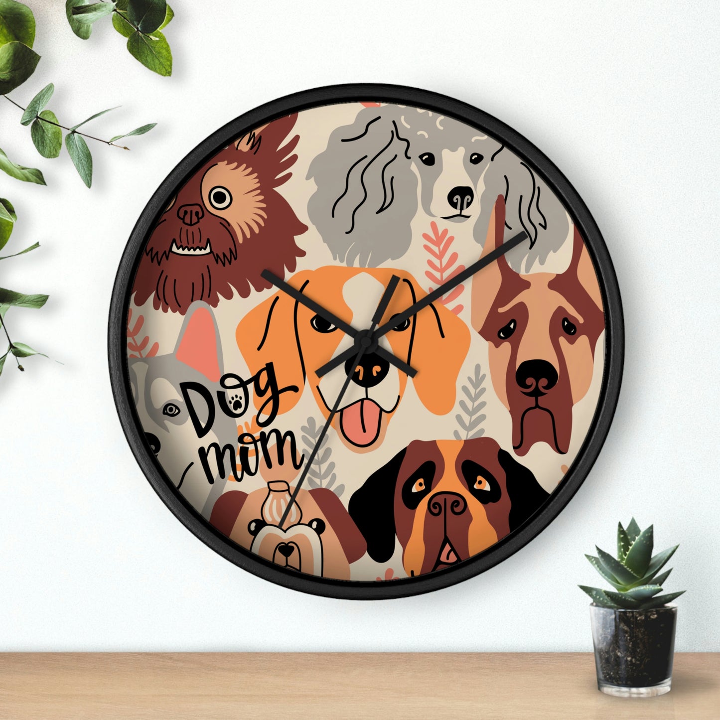 Few Dogs Wall Clock