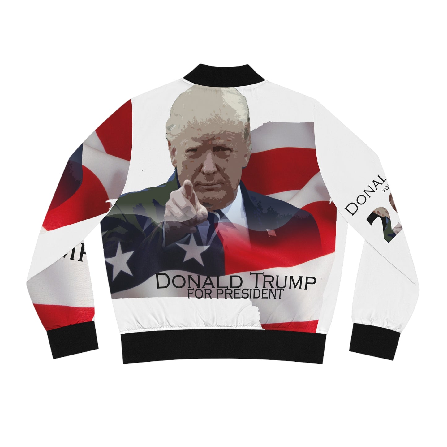 Donald Trump Women's Bomber Jacket (AOP)