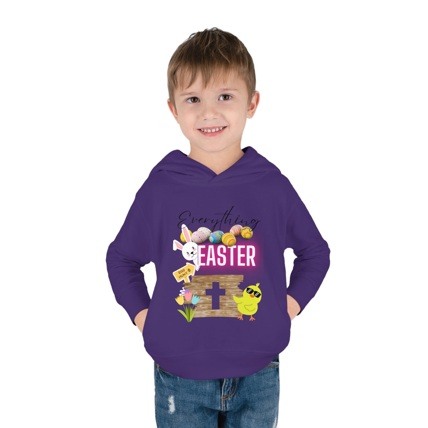 Toddler Easter Pullover Fleece Hoodie