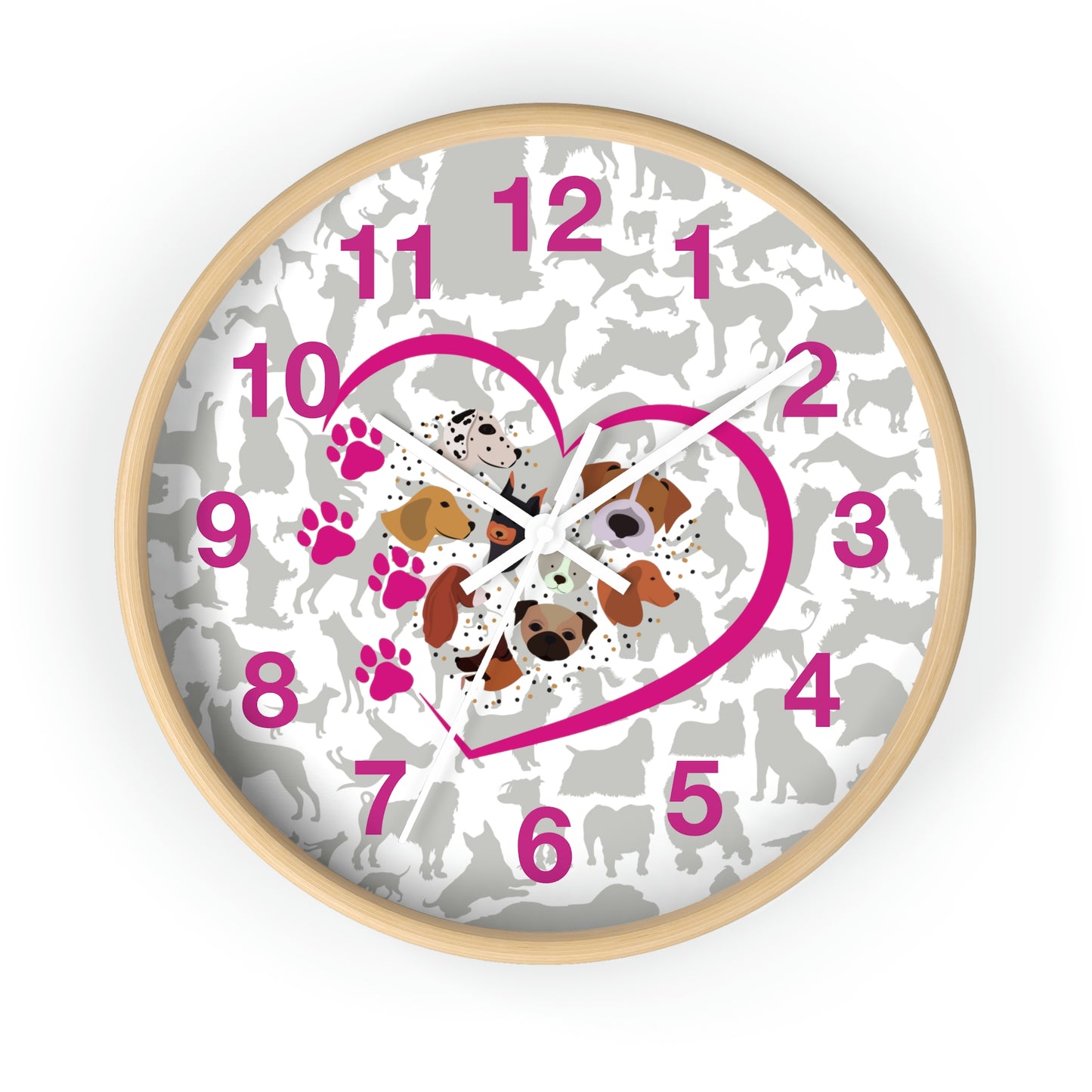 Pup Love Wall Clock