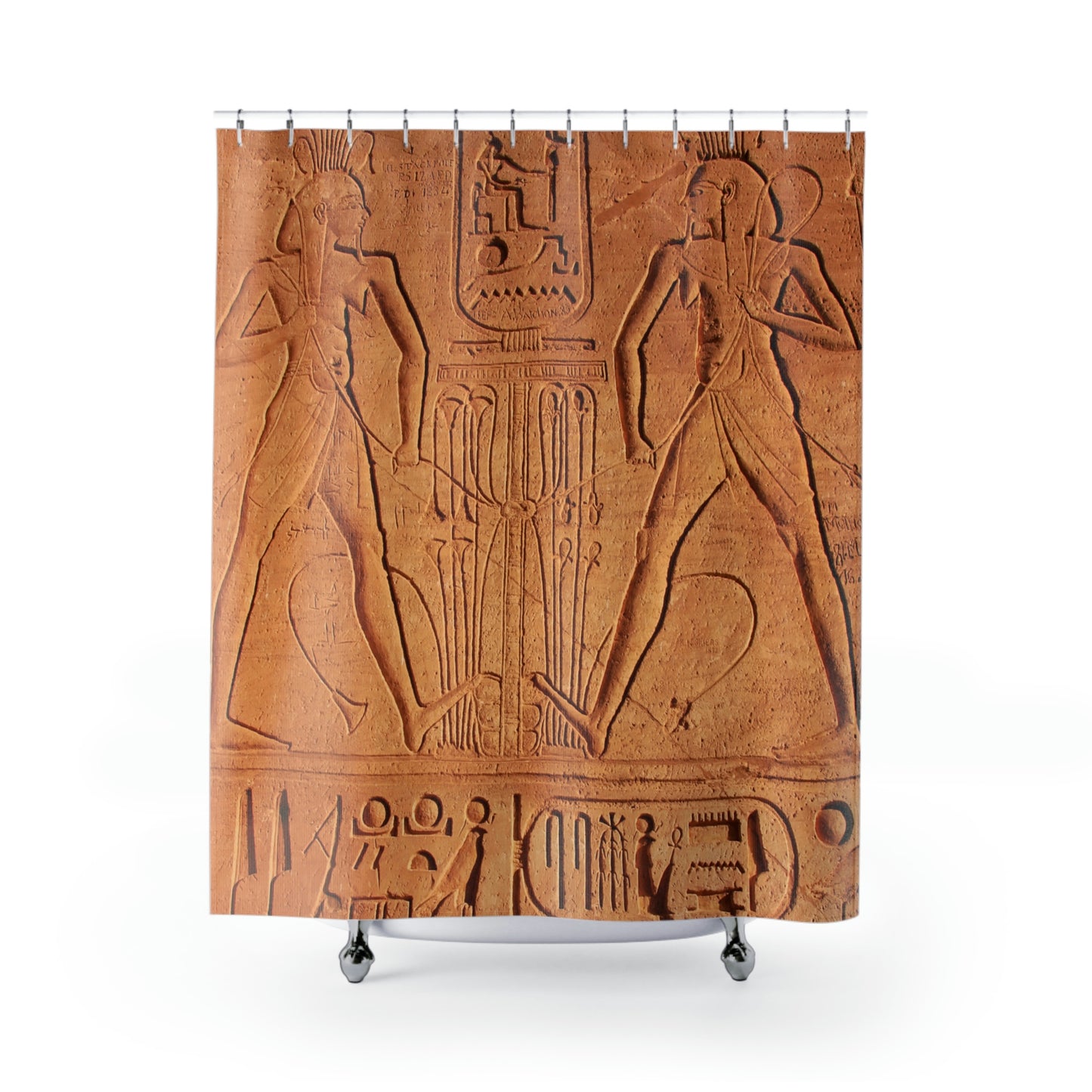 Hiero Walk Shower Curtains