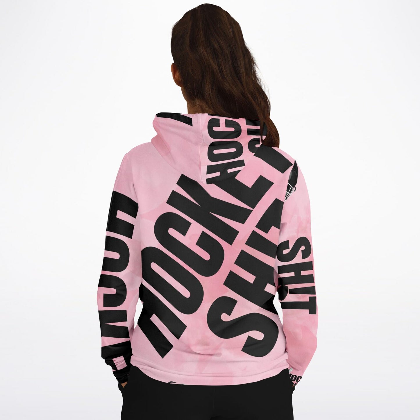 Pink Puck Fashion Hoodie - AOP