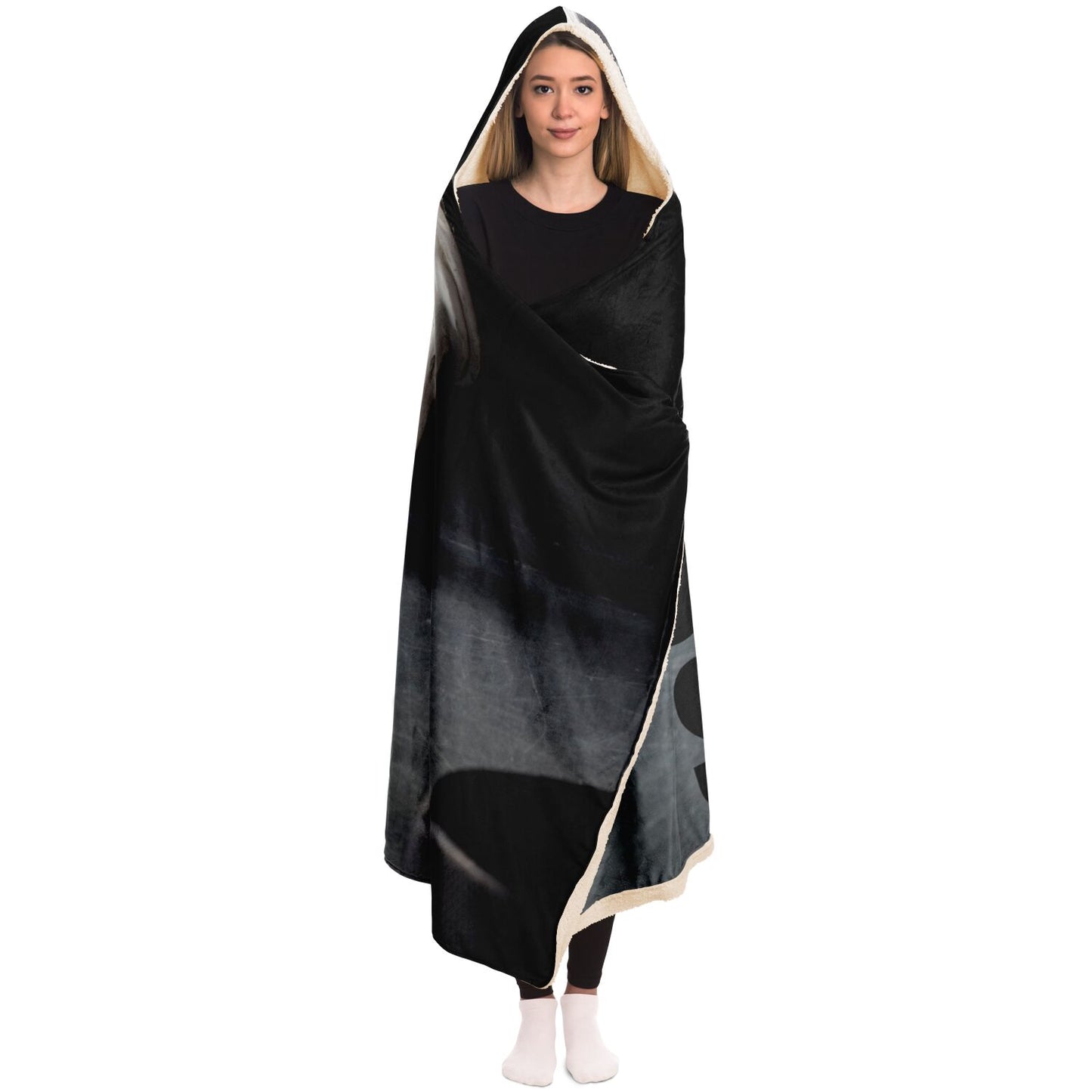 Puck Reflect Hooded Blanket - AOP