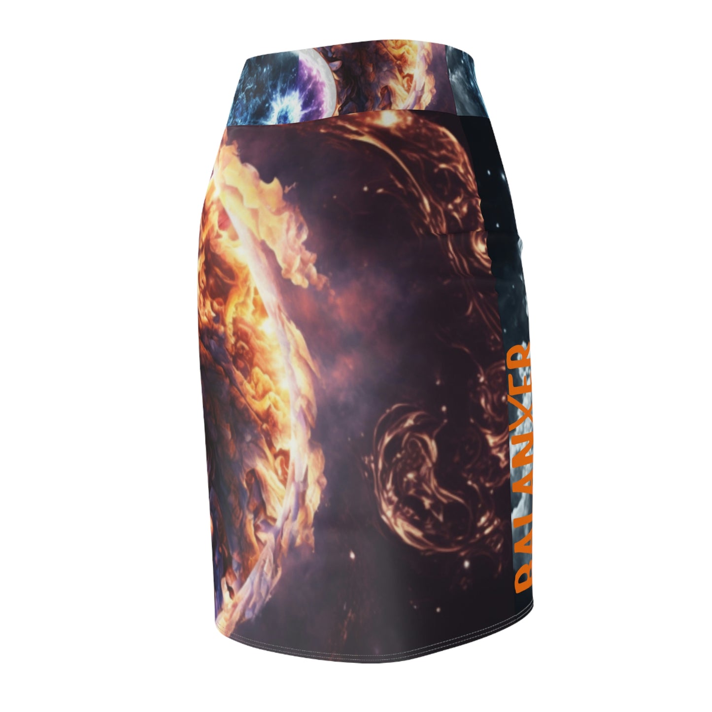 Balanxer Fire & Ice Women's Pencil Skirt (AOP)