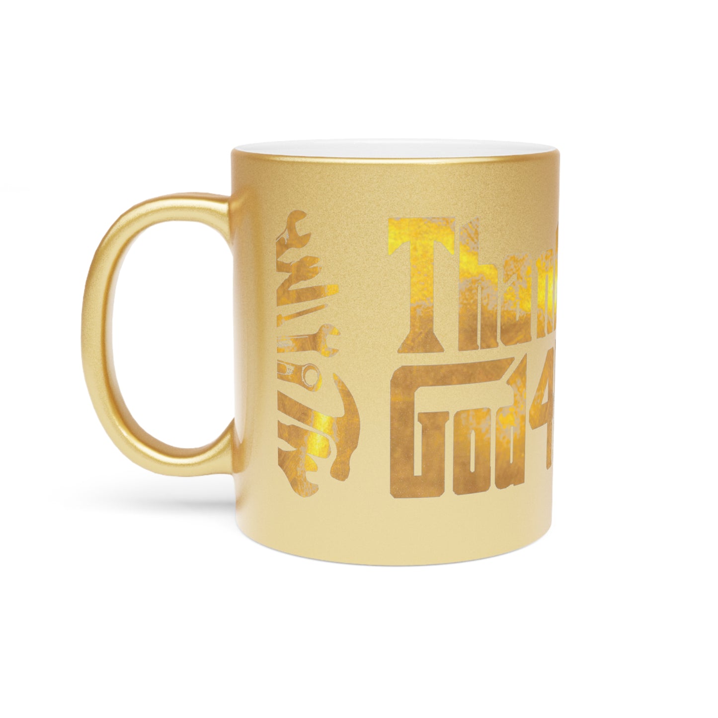 Thank God Metallic Mug (Silver\Gold)