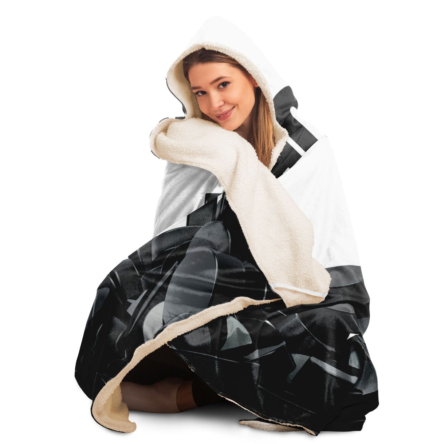 Puck It Hooded Blanket - AOP