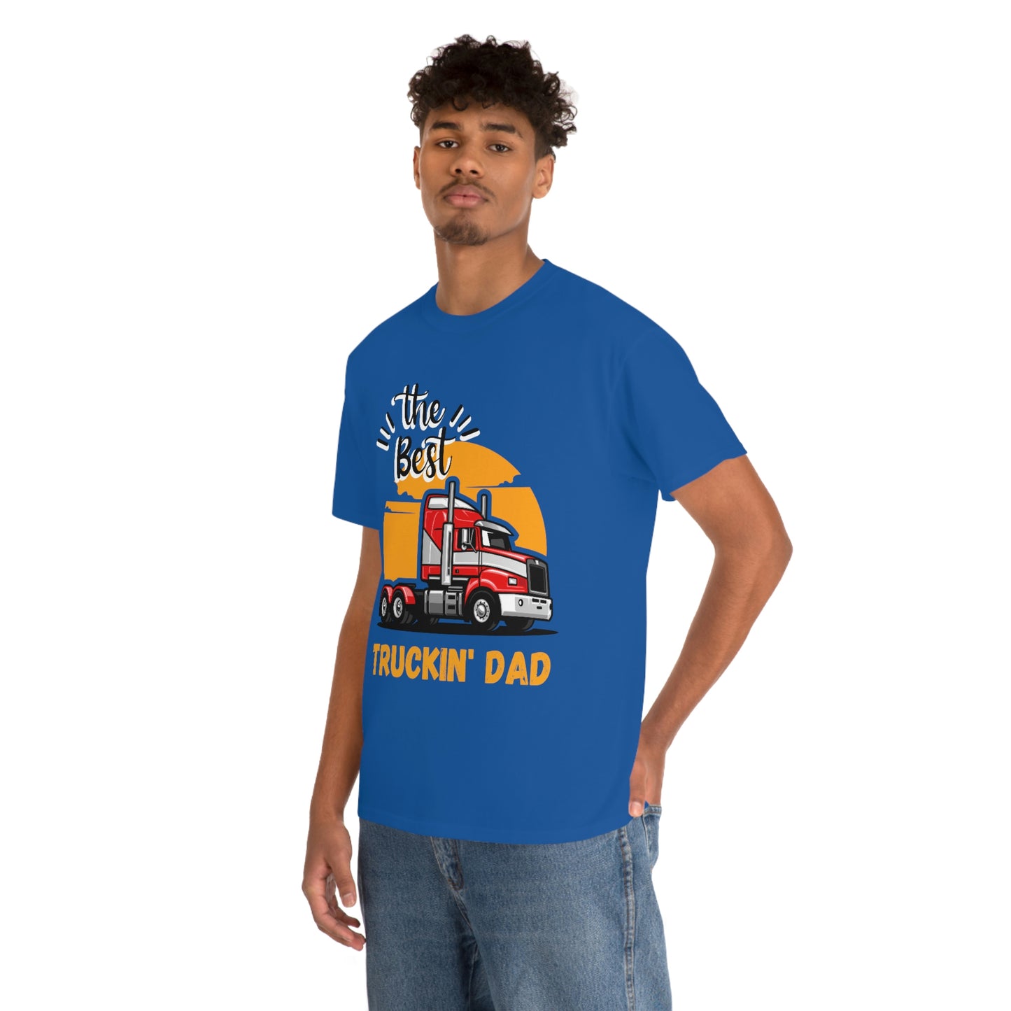 Best Truckin' Dad Cotton Tee