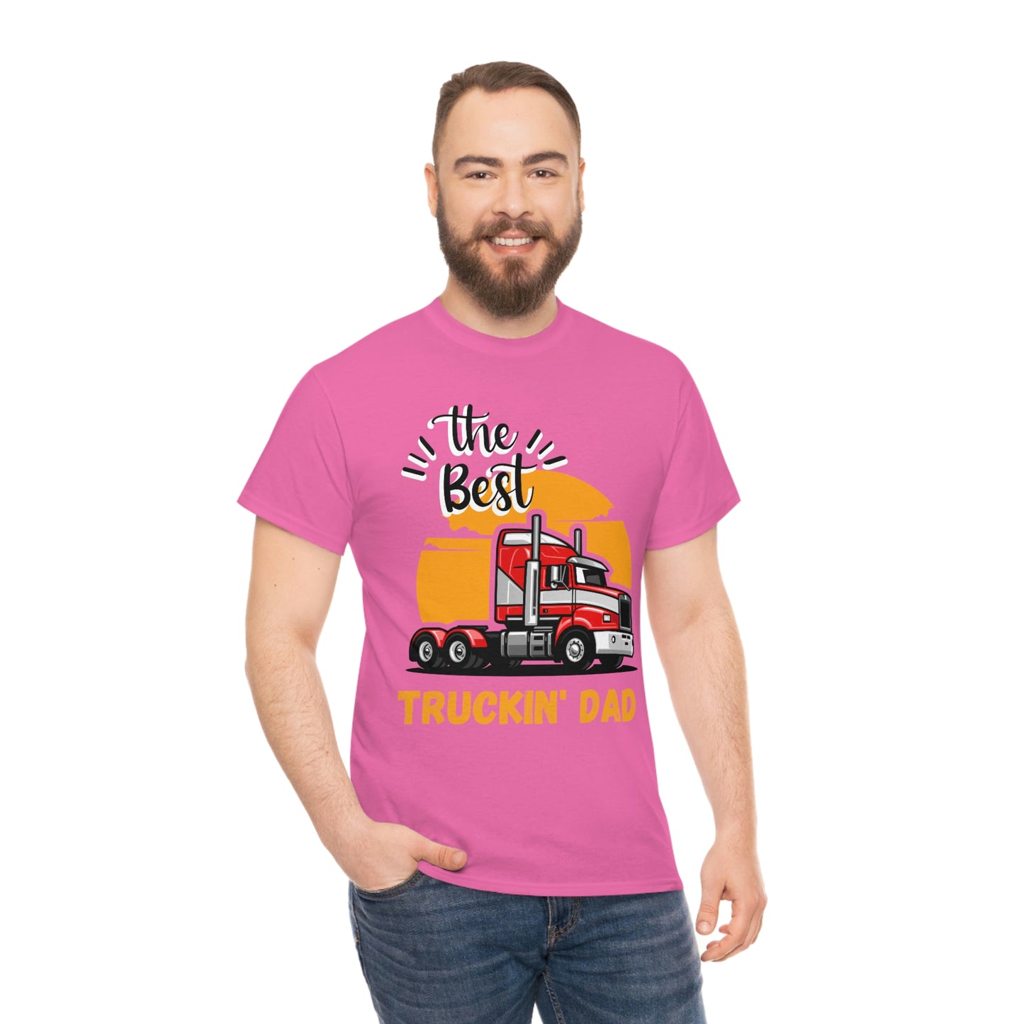 Best Truckin' Dad Cotton Tee