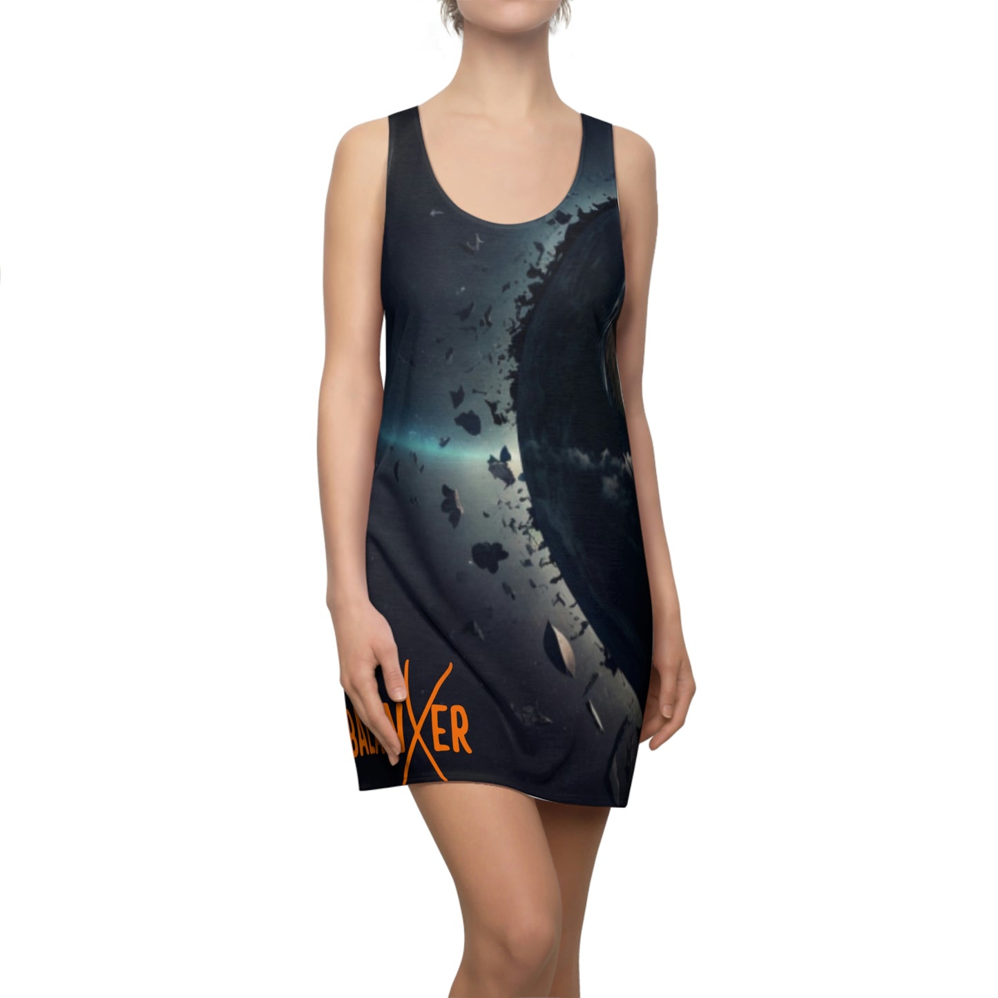 Balanxer Heart Women's Cut & Sew Racerback Dress (AOP)