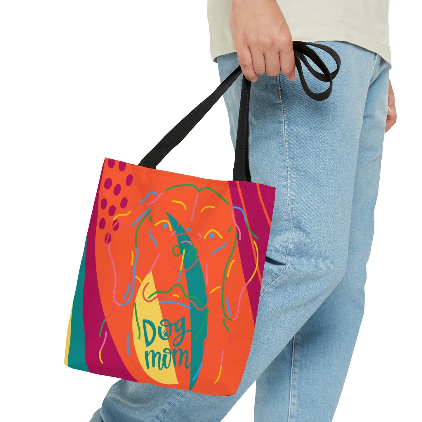 Dog Lines Tote Bag (AOP)