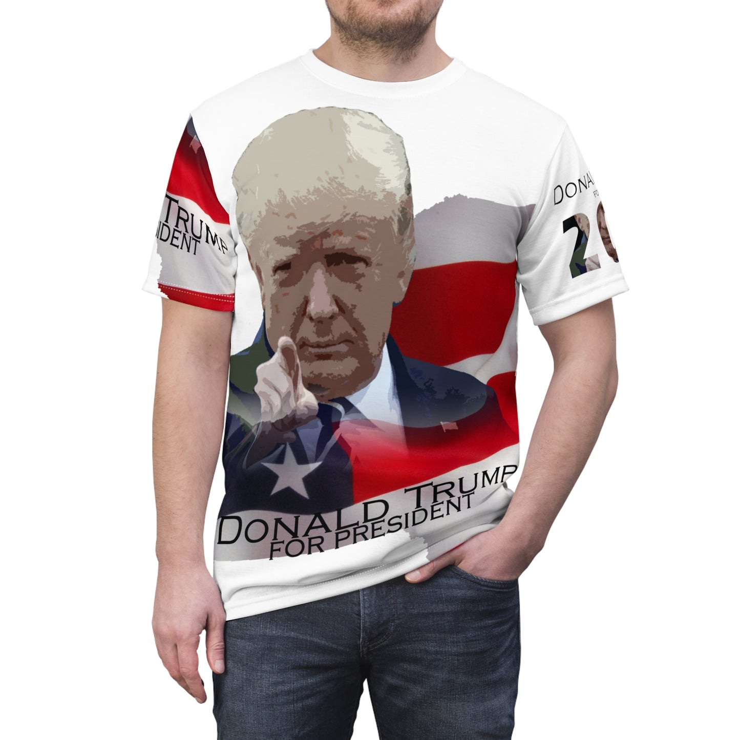 Donald Trump Unisex Cut & Sew Tee (AOP)