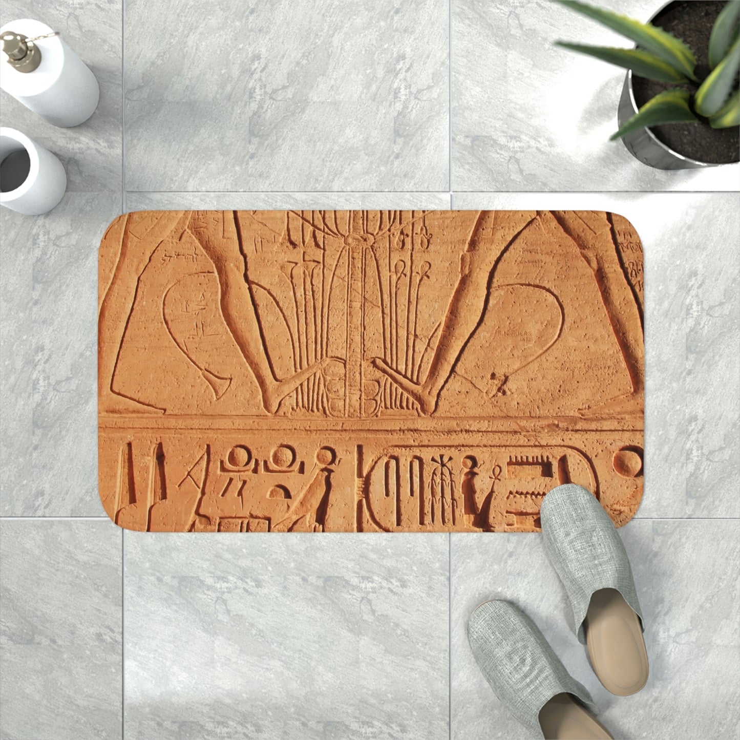 Hiero Walk Memory Foam Bath Mat