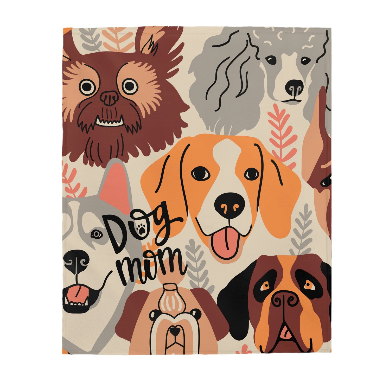 Few Dogs Velveteen Plush Blanket