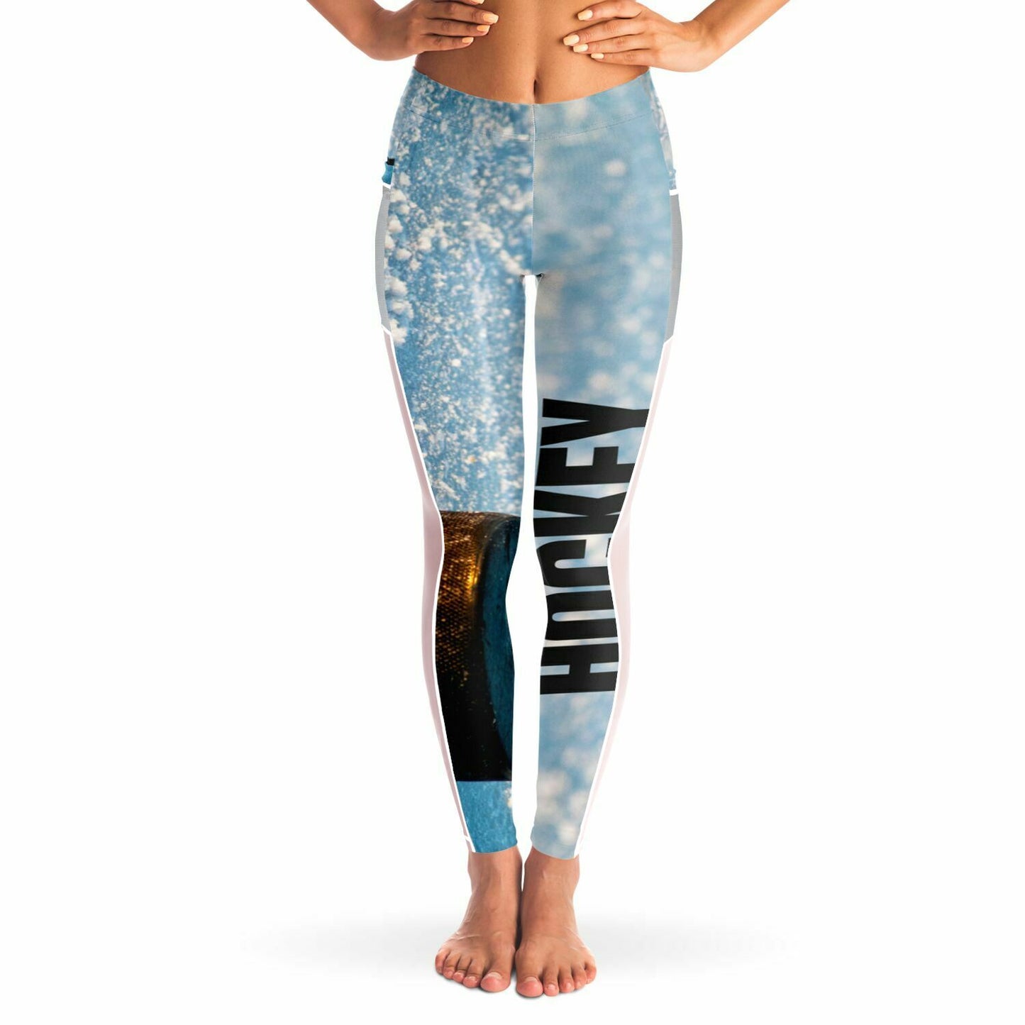 Blue Ice Mesh Pocket Legging - AOP