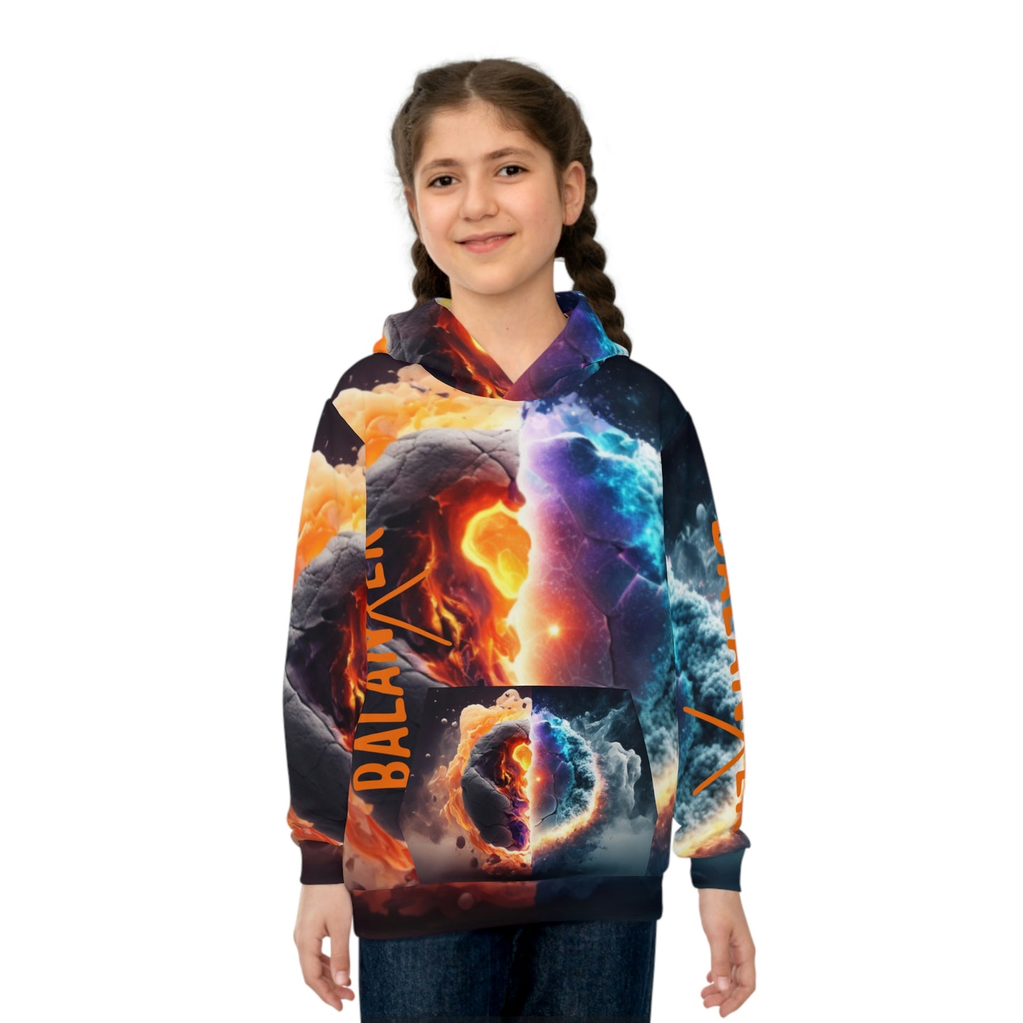 Balanxer Fire Cell Children's Hoodie (AOP)