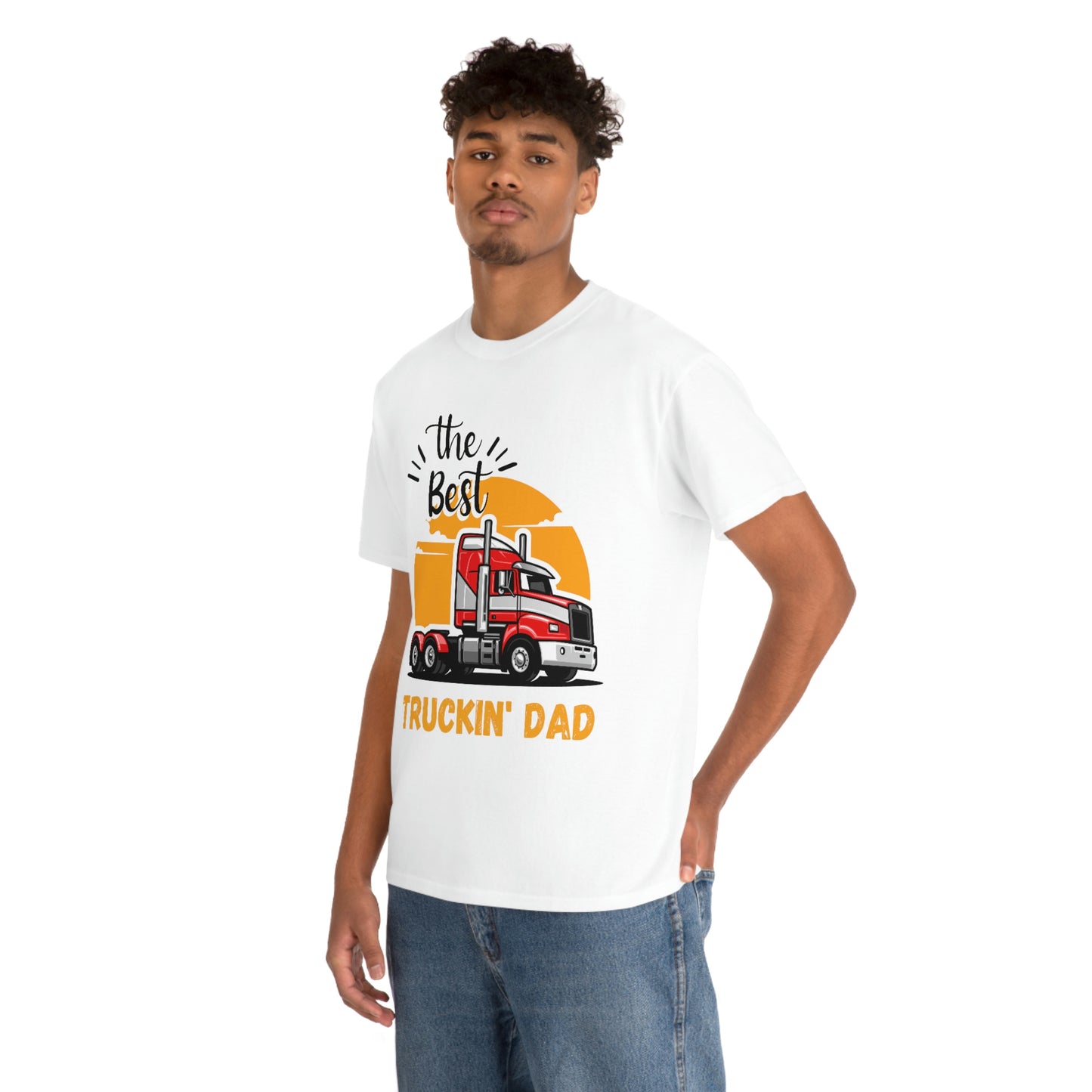 Best Truckin' Dad Cotton Tee