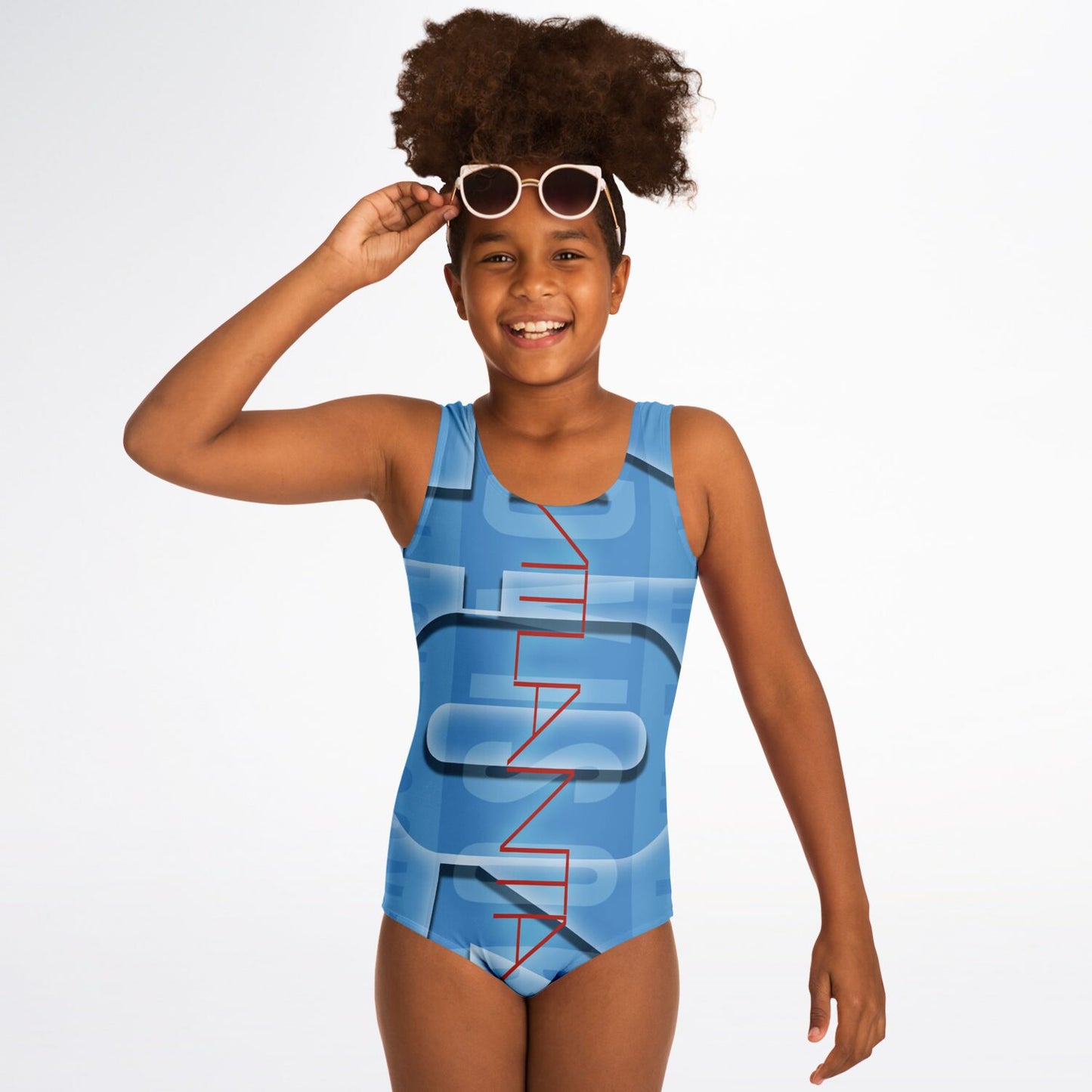 404 Kids One-Piece Swimsuit - AOP