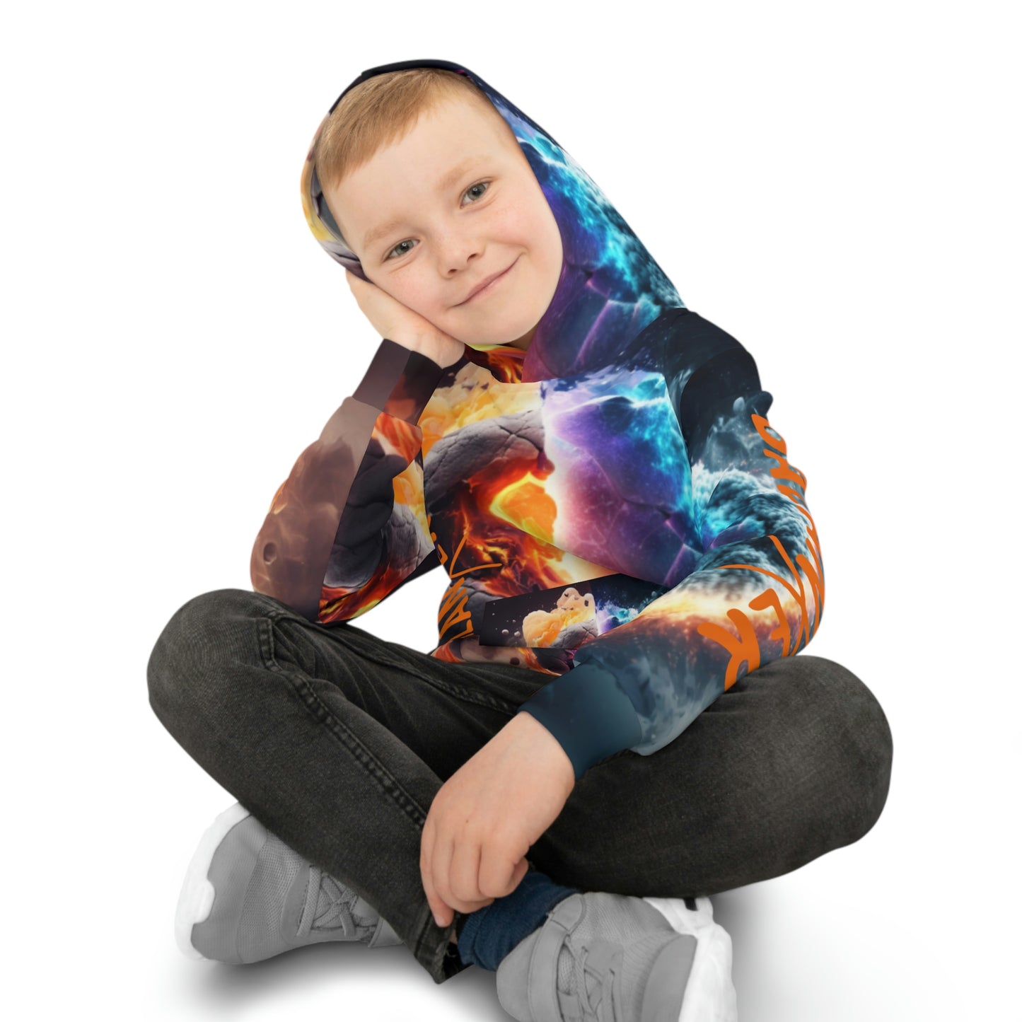 Balanxer Fire Cell Children's Hoodie (AOP)