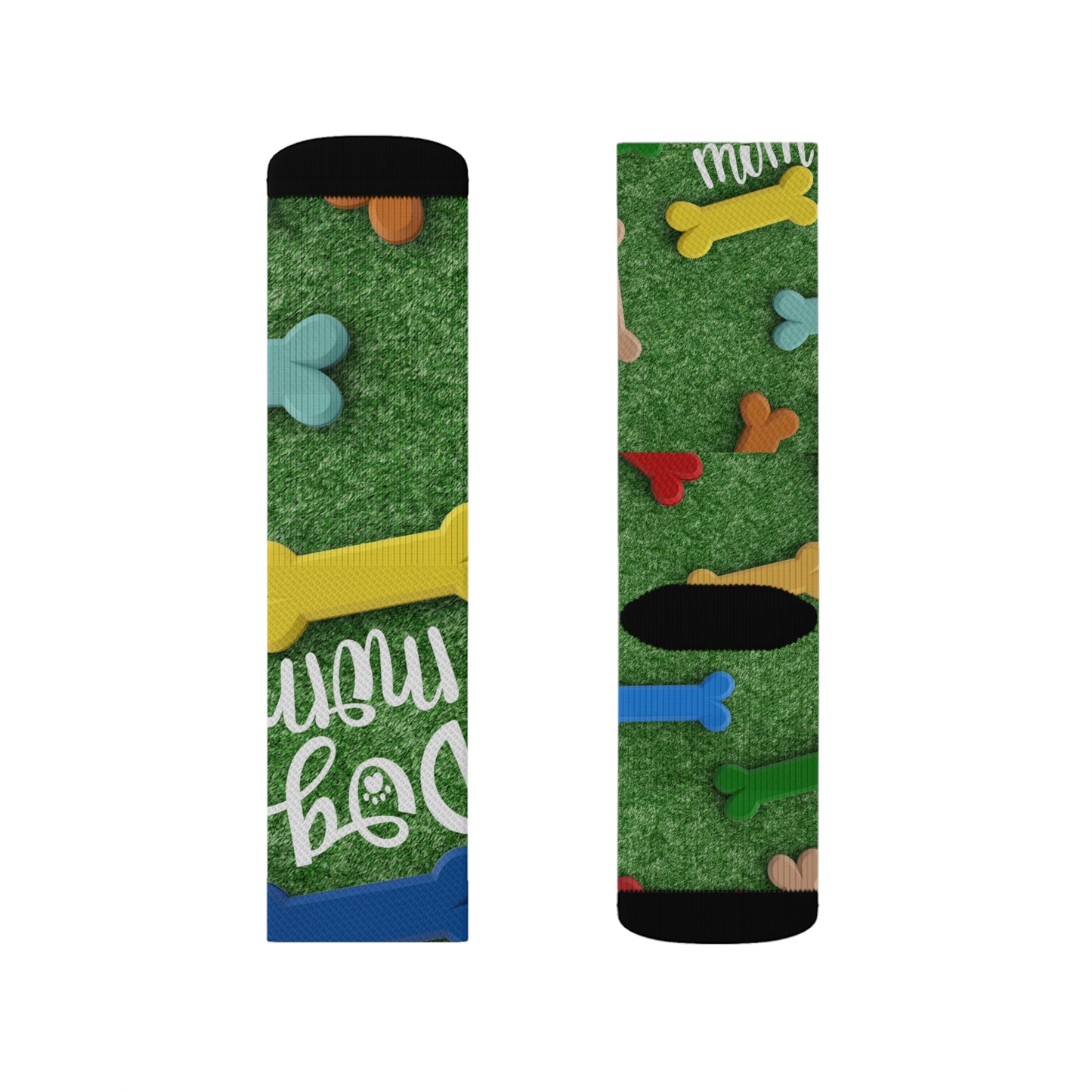 Grassy Bone Sublimation Socks