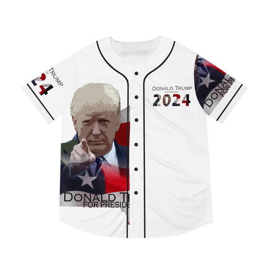 Donald Trump Men's Baseball Jersey (AOP)