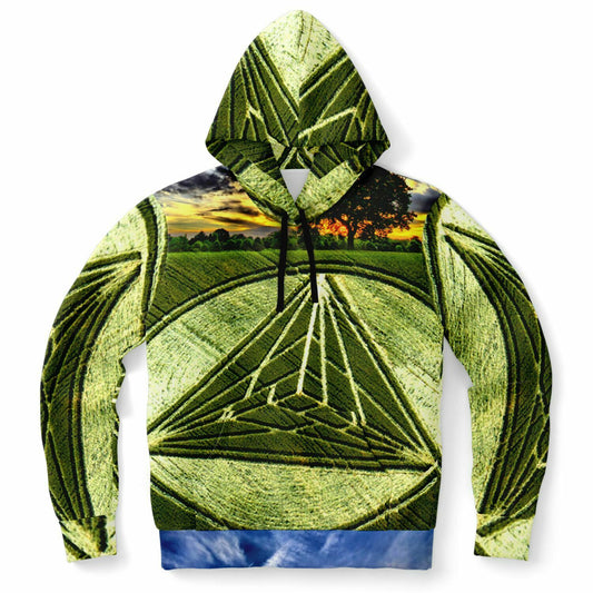 Crop Pyramid Fashion Hoodie - AOP