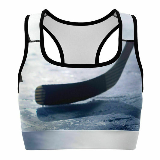 Black Ice Sports Bra - AOP