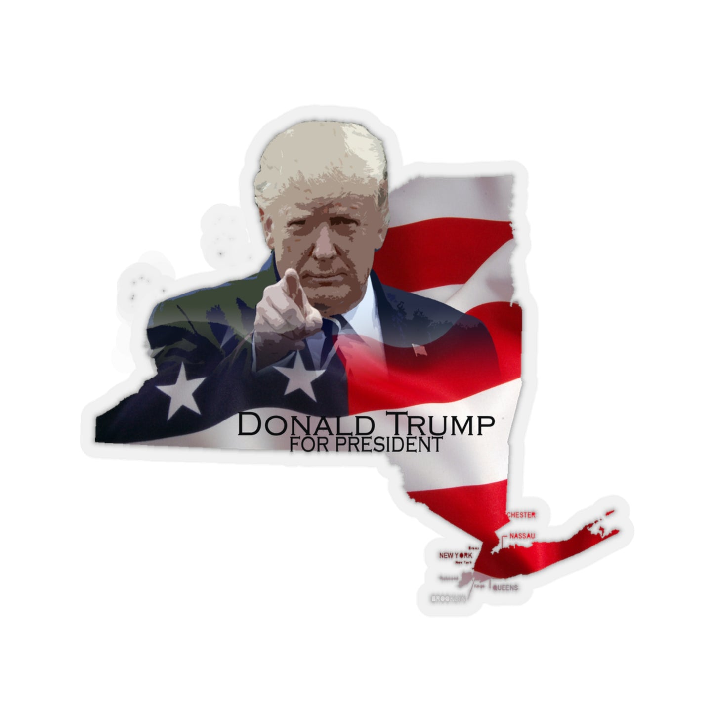 Donald Trump Kiss-Cut Stickers