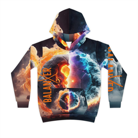 Balanxer Fire Cell Children's Hoodie (AOP)