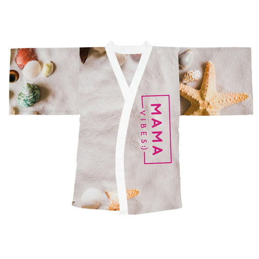 Beach Vibes Long Sleeve Kimono Robe (AOP)