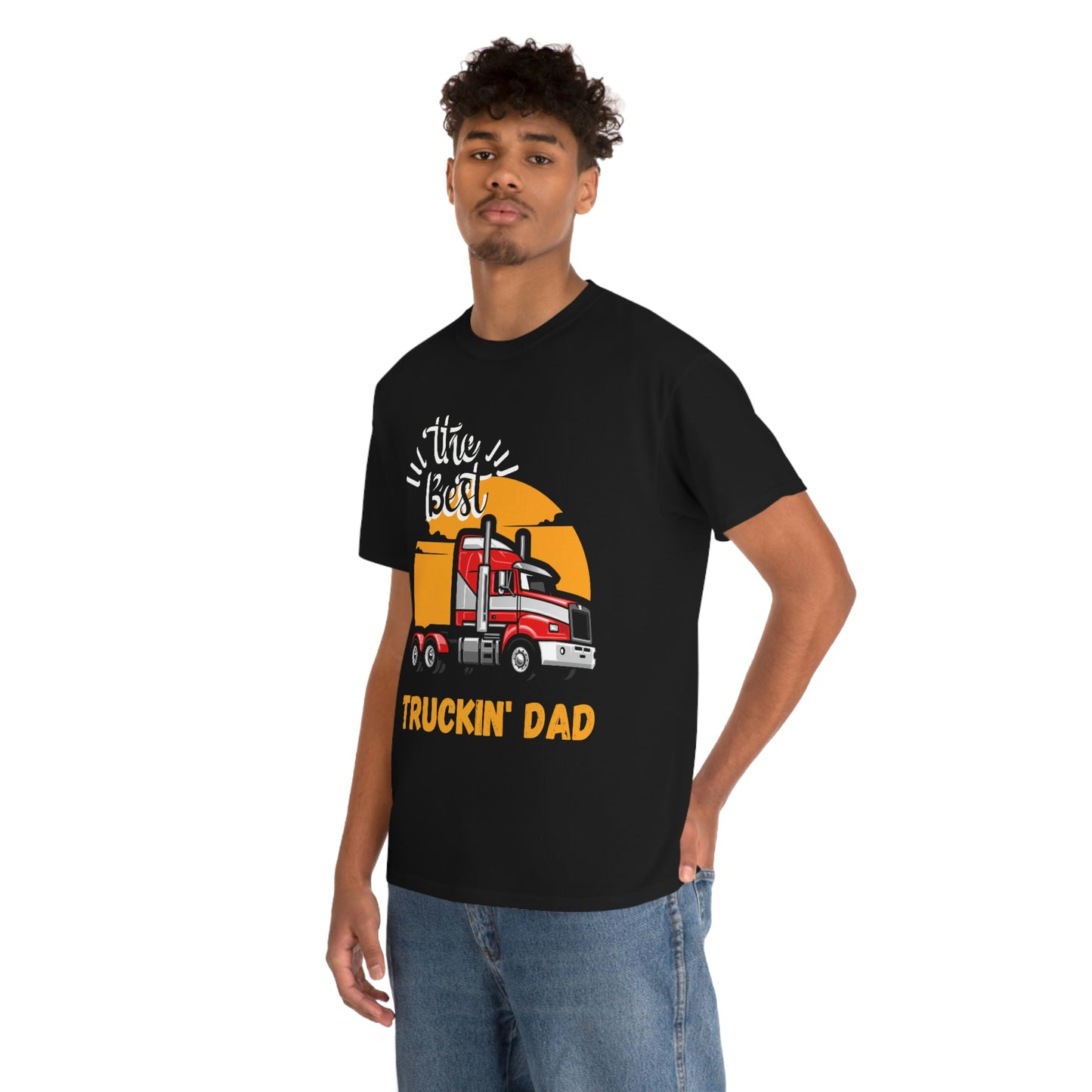 Best Truckin' Dad Cotton Tee