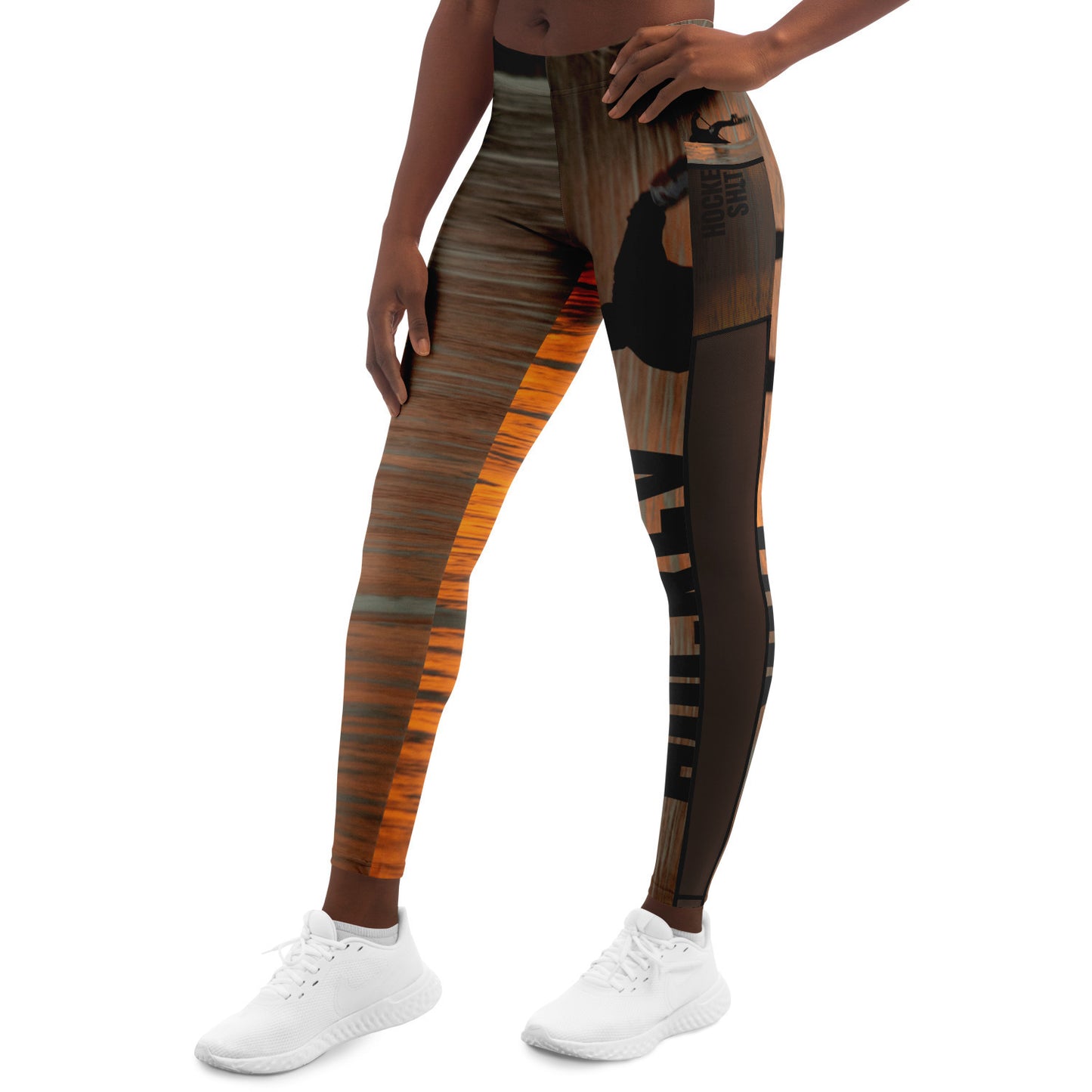 Sunset Puck Mesh Pocket Legging - AOP